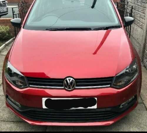 VOLKSWAGEN POLO 6R RED BREAKING 1.2 FRONT END 2014 - 2018 PARTS DOORS AIRBAG