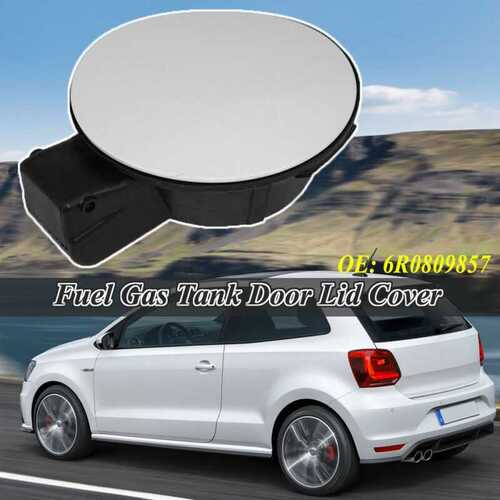 Fuel Gas Filler Tank Cover Door Flap Unprimed For VW Polo 2014-2017 6R0809857