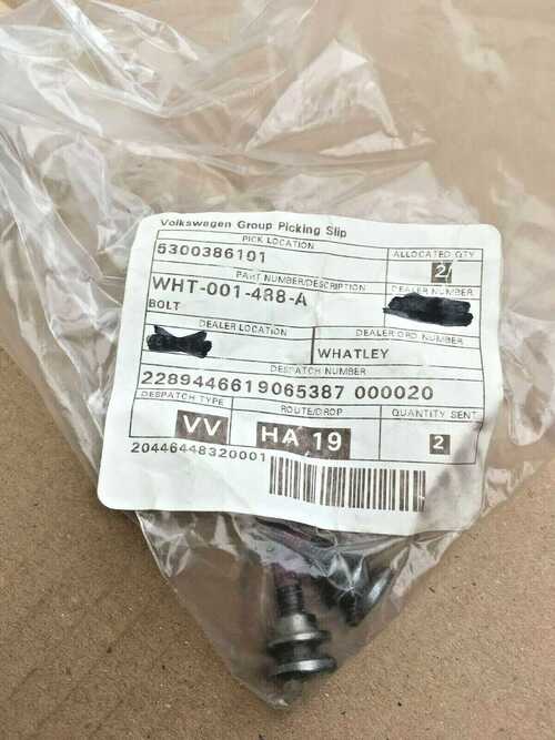 VW Bolt **x2 supplied** - WHT001488A **Genuine New VW Parts**