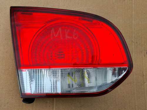 VOLKSWAGON GOLF MK6 09-12 REAR INNER PASSENGER TAILIGHT