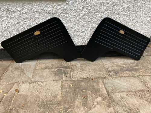 VW Type 2 Bay Window cab door cards, black vinyl - Super quality