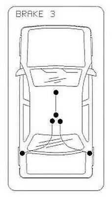 Cable Control Brake Parking Brake Front COFLE 92.10.9866 Mercedes VW