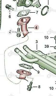 Passat saloon Connecting Pipe 038131521AS Brand New Genuine