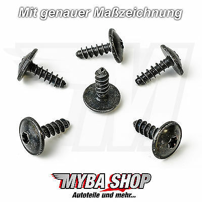 20x Torx Screws TX25 Audi Vauxhall Seat Skoda Porsche VW 5x16x15 - N90775001 New