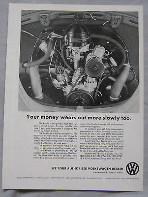 1968 VW Beetle Original advert No.1