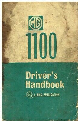 MG 1100 MK1 SALOON ORIGINAL 1965 OWNERS INSTRUCTION HANDBOOK