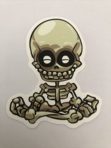 Skeleton Cartoon Sticker Decal Cartoon Skateboarding Bmx VW Kids