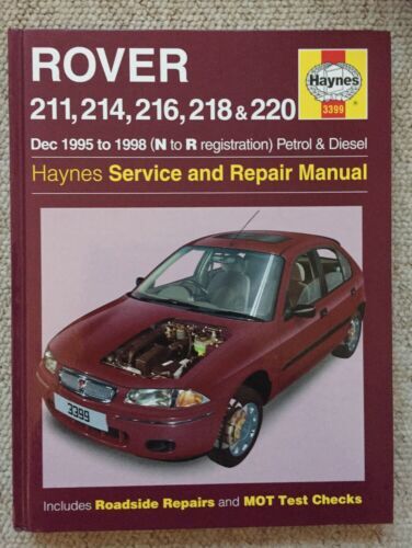 Rover 211 214 216 218 220 Haynes Manual 1995-99 Petrol and Diesel Workshop