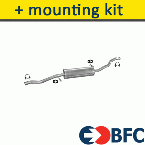 VW SHARAN 1.9 D 2.0 D 116/130-150/136-140HP 2002-2010 Exhaust Central Silencer+