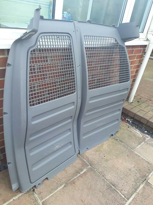 2004 Volkswagen Caddy Bulkhead (Left and Right) Dog Guard Plastic Panel Grey Used