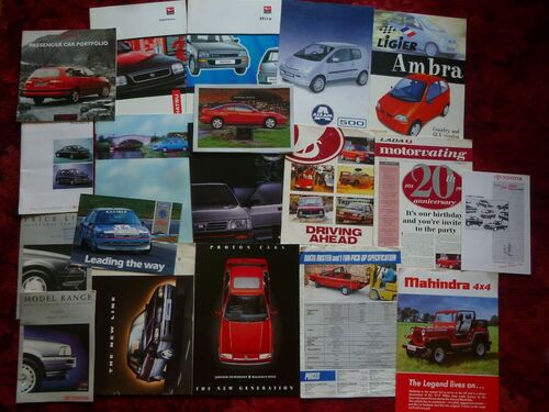 1990s Car Brochures Job Lot